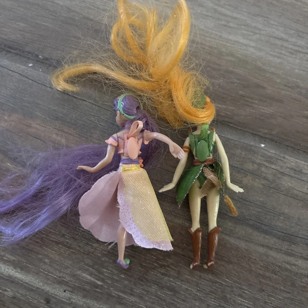 Disney Fairies Pixies Dolls Playset Tiny Mini Fairy Lot Of 2- See Notes